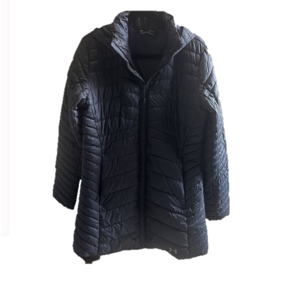 Under Armour ColdGear Reactor Parka – Women's Medium – Navy - Picture 4 of 4